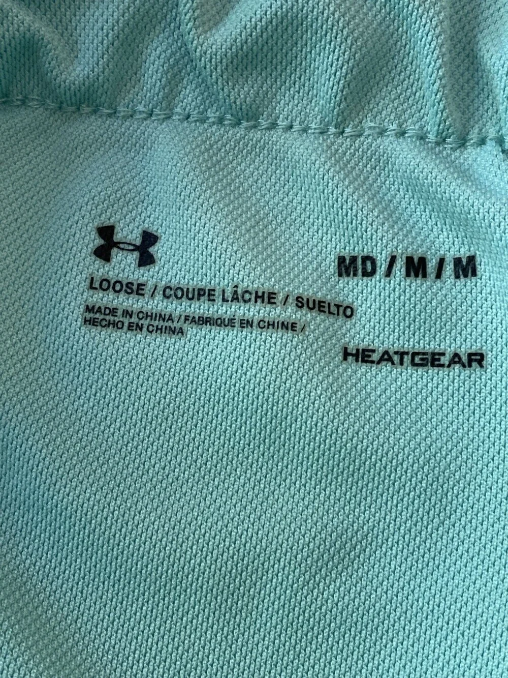 Under Armour Women's Aqua Blue HeatGear Loose Athletic Shorts M